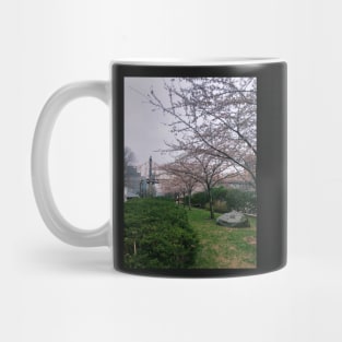 Cherry Blossoms Roosevelt Island NYC Mug